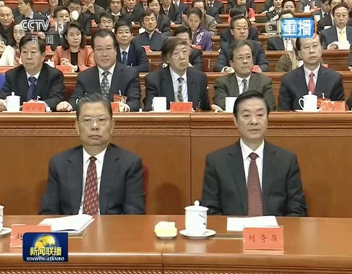 中国文联副主席、中国美协主席刘大为等代表听习近平总书记讲话