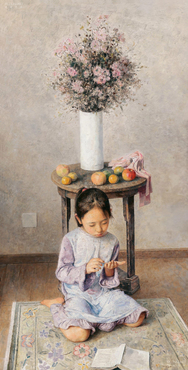 朱春林油画 2008年作 雏菊