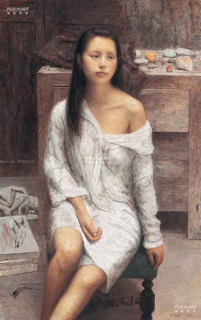 朱春林油画 2010年作 静静的时光