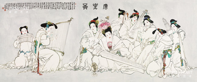 王西京作品 甲戌（1994）年作 唐乐图