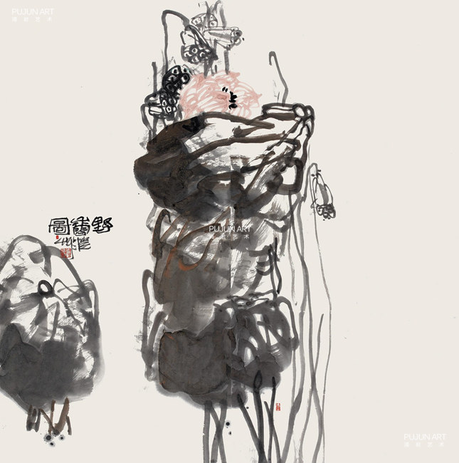 画家潘公凯 2010年作 野香图