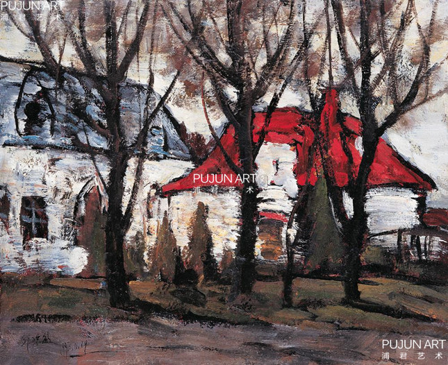 画家邱瑞敏 1993年作 乡间别墅