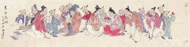 画家顾平作品欣赏 书香花开