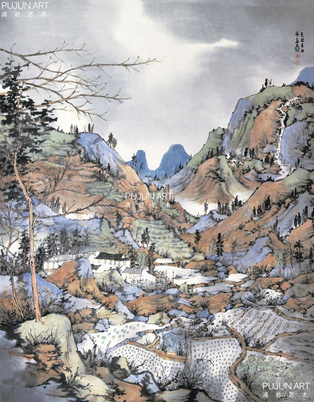 林容生画家作品 2009年作-雨季的风景