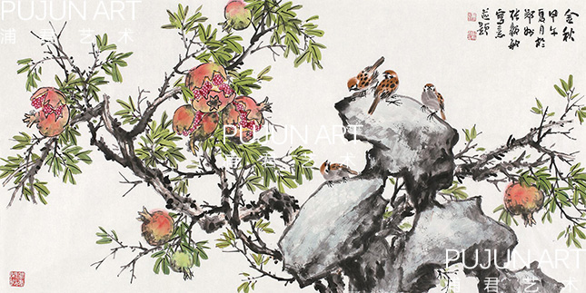 画家张毅敏2014年作 金秋 软片