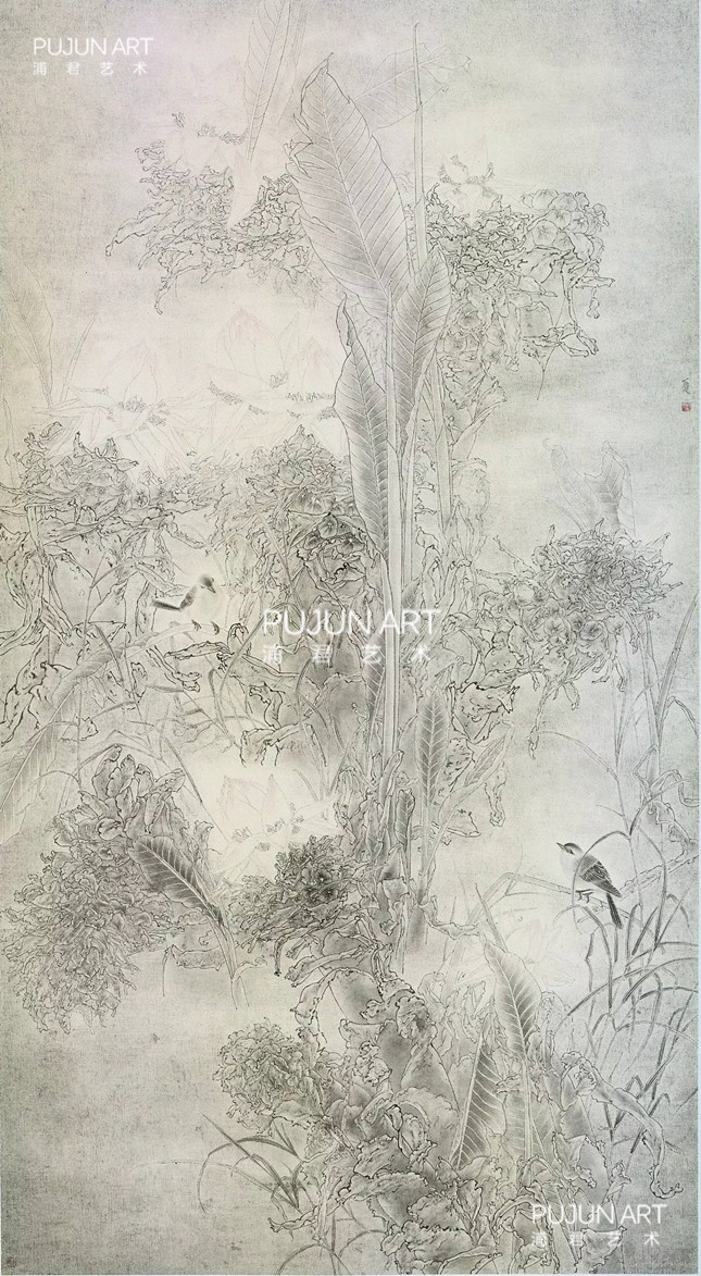 李夏夏工笔画作品 密林深处