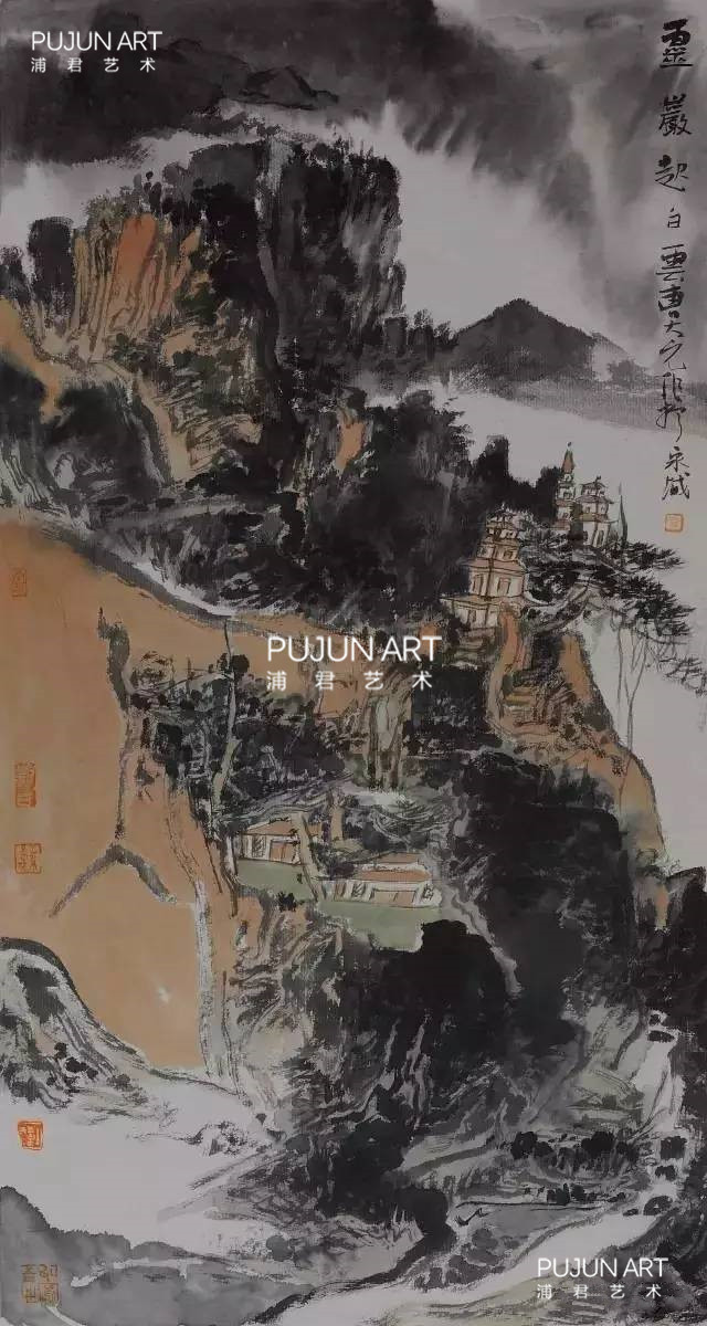 曹新刚先生作品  灵岩起白云