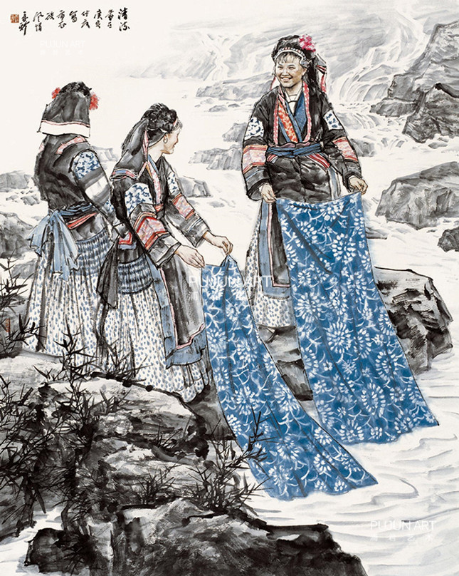 苗再新作品  清流