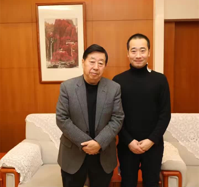 浦君总经理与中国美协主席刘大为先生合影