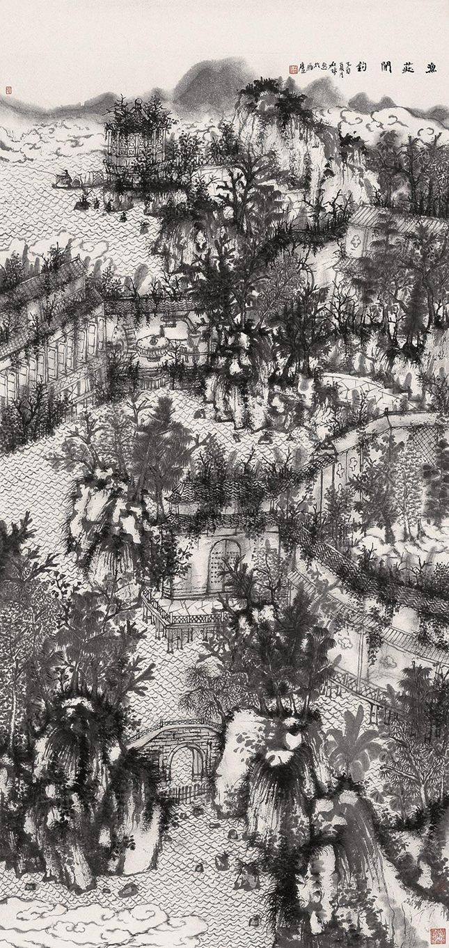 收藏市场行情 当代著名山水画家何加林有人说,在山水画新生代中,何加