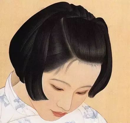 何家英工笔人物画《米脂的婆姨》