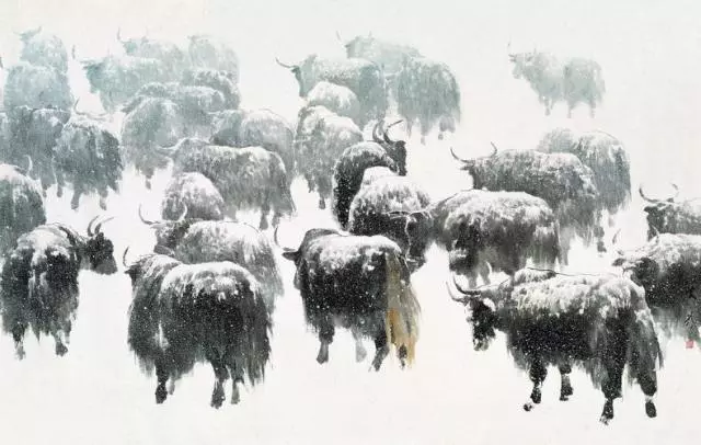 刘大为作品《雪域生灵》