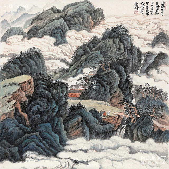 魏云飞作品《松下问童子》