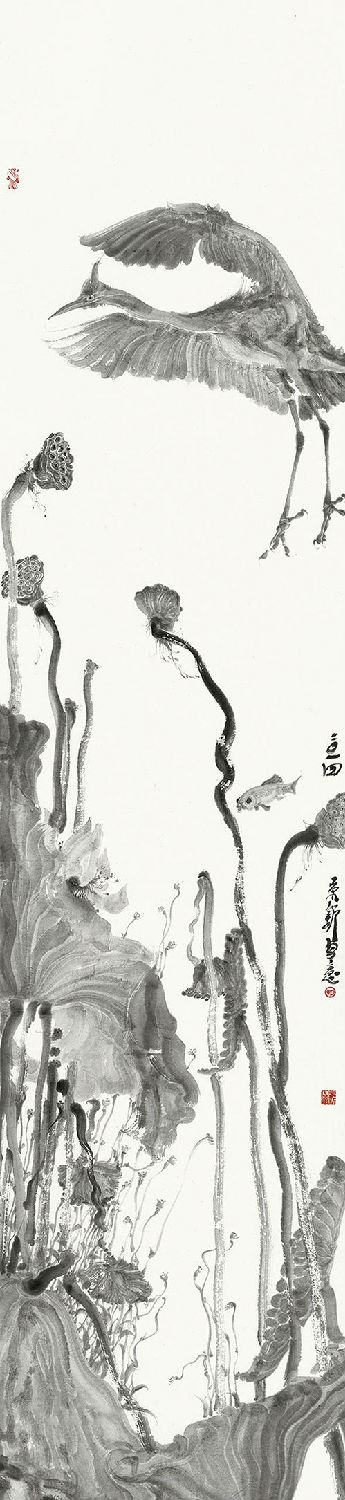 周京新作品《苍鹭》