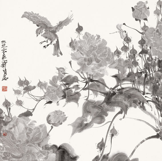 周京新作品《芙蓉》