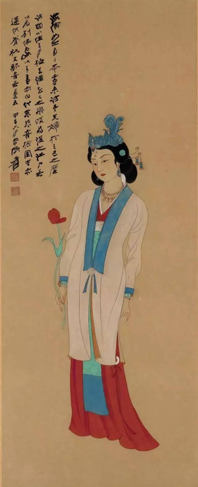 近现代大师张大千人物画