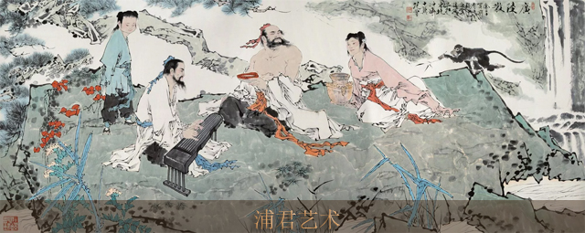 2004年作 广陵散 镜心 设色纸本.jpg