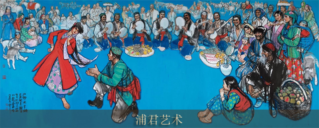 2009年作 刀郎木卡姆 镜心 设色纸本.jpg