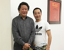 中国国家画院副院长张江舟合影
