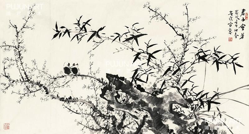 霍春阳2002年作 君子会芳 霍春阳2002年作 君子会芳