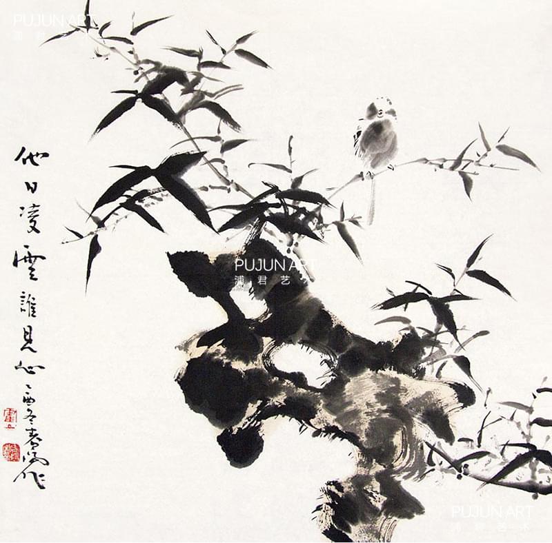 霍春阳国画《花鸟》欣赏,作品价格查询,收藏保真| 霍