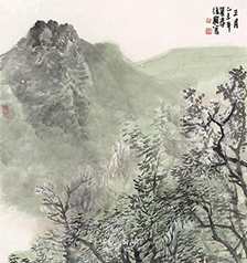 张复兴山水画 三月