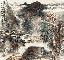 程振国山水画2