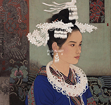 刘泉义作品 苗女