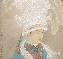 刘泉义作品 苗女